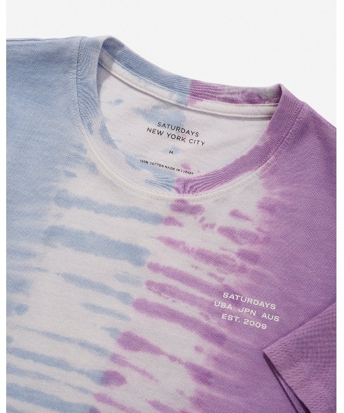 Saturdays NYC(サタデーズ ニューヨークシティ )の「Ineternational Watercolor Standard SS Tee(Tシャツ/カットソー・レディース・ネイビー/ミント・L/M/S/X-SMALL)」の8枚目の写真
