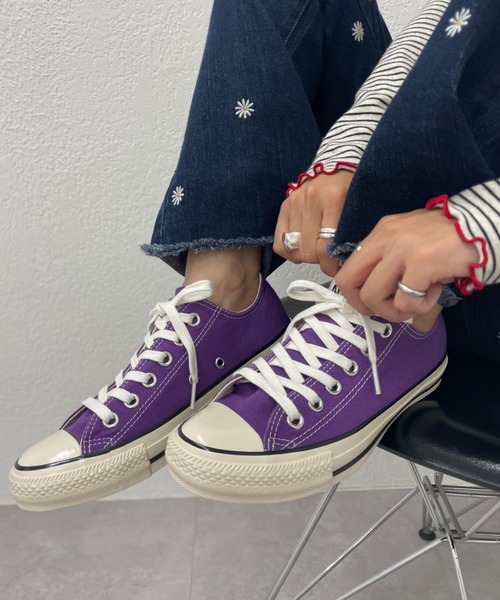 CONVERSE（コンバース）の「【CONVERSE/コンバース】オールスター USカラーズ OX（スニーカー・レディース・パープル/グリーン・24/25/24.5/23.5）」の11枚目の写真