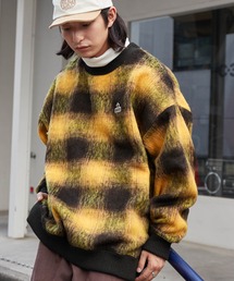 CONVERSE | 【CONVERSE/コンバース】クラーク志織 ワンポイントワッペン ジャガーチェックオーバーサイズスウェット(スウェット)