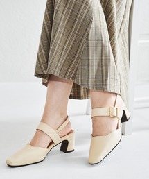 ORiental TRaffic | スクエアトゥバックルベルトパンプス/21309(パンプス)