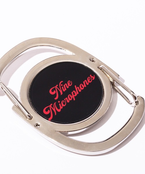 NineMicrophones（ナインマイクロフォンズ）の「Carabiner（キーホルダー・メンズ・ホワイト/ブラック/バーガンディー・FREE）」の4枚目の写真