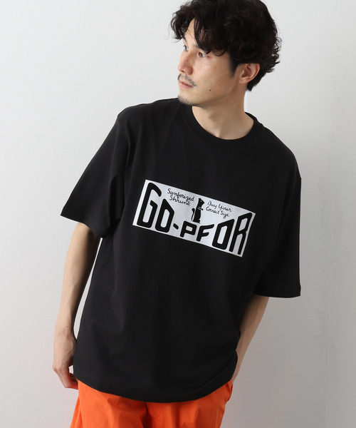 417 EDIFICE（フォーワンセブンエディフィス）の「【GO-PFOR / ゴー・ファー】別注 ボックスプリント Tシャツ（Tシャツ/カットソー・メンズ・ブラック/ホワイト/グレー・SMALL/MEDIUM/LARGE）」の2枚目の写真