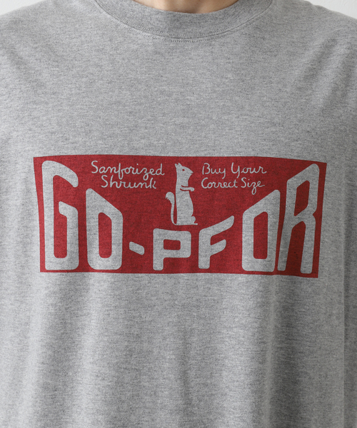 417 EDIFICE（フォーワンセブンエディフィス）の「【GO-PFOR / ゴー・ファー】別注 ボックスプリント Tシャツ（Tシャツ/カットソー・メンズ・ブラック/ホワイト/グレー・SMALL/MEDIUM/LARGE）」の14枚目の写真