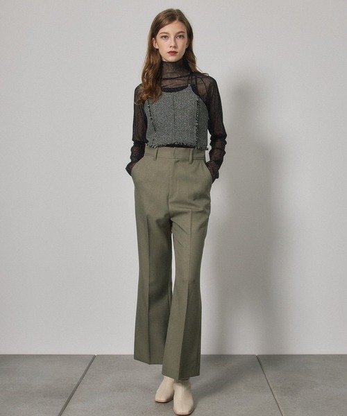 PUBLIC TOKYO（パブリックトウキョウ）の「ジオメプリントシアーカットソー/ウォッシャブル（Tシャツ/カットソー・レディース・ブラウン/ブラック・FREE）」の11枚目の写真