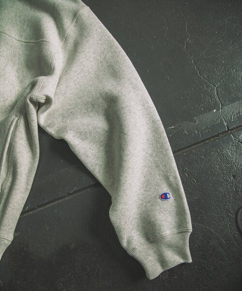 Champion(チャンピオン)の「【Champion × JS by SUPER MARKET】別注 ハーフジップ スウェット(スウェット・メンズ・ブラック/ネイビー/グレー/カーキ・MEDIUM/LARGE/X-LARGE)」の14枚目の写真