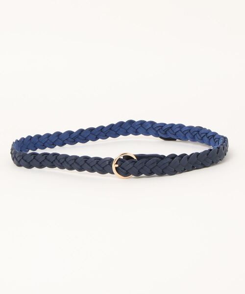 STYLEBLOCK（スタイルブロック）の「編み込みデザインゴールドバックルベルト（ベルト・レディース・ゴールド/ホワイト/ブルー/ダークブラウン/カーキ/ブラック/ライトブラウン/シルバー・FREE）」の6枚目の写真