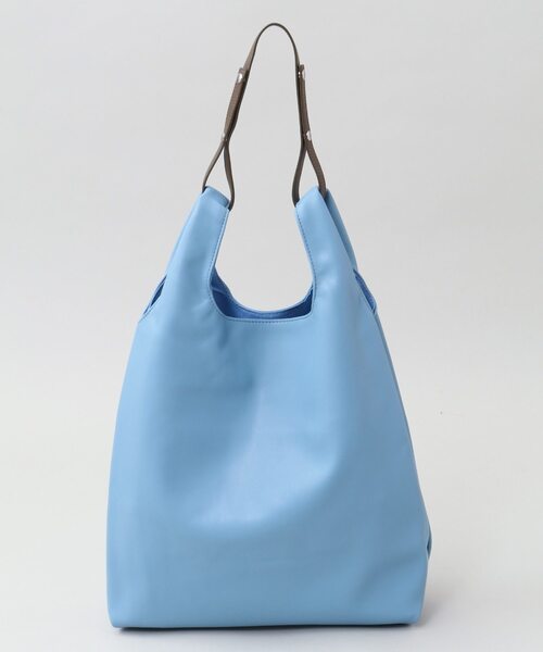 CONVERSE TOKYO（コンバーストウキョウ）の「エコレザーショッピングバッグ（トートバッグ・レディース・ブラック/シルバー/ブルー・FREE）」の8枚目の写真