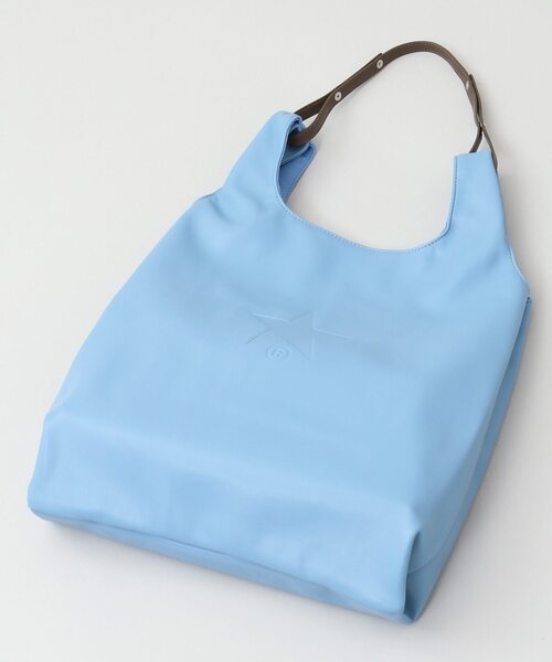 CONVERSE TOKYO（コンバーストウキョウ）の「エコレザーショッピングバッグ（トートバッグ・レディース・ブラック/シルバー/ブルー・FREE）」の7枚目の写真