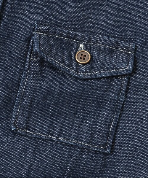 BREEZE（ブリーズ）の「シャツワンピース（シャツワンピース・キッズ・アイボリー/インディゴブルー・100/90/120/130/140/110/80）」の8枚目の写真