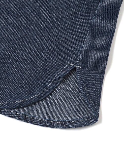 BREEZE（ブリーズ）の「シャツワンピース（シャツワンピース・キッズ・アイボリー/インディゴブルー・100/90/120/130/140/110/80）」の12枚目の写真