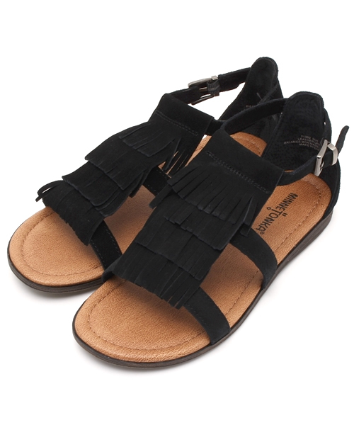 Minnetonka（ミネトンカ）の「MINNETONKA / フロントフリンジ サンダル（サンダル・レディース・ブラック/ブラウン・8/6/7/5）」の21枚目の写真