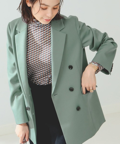 BEAMS ベージュ ジャケット L BEAMS F（ビームスF）NEW EASY ANGELICO リネンウール ソリッド