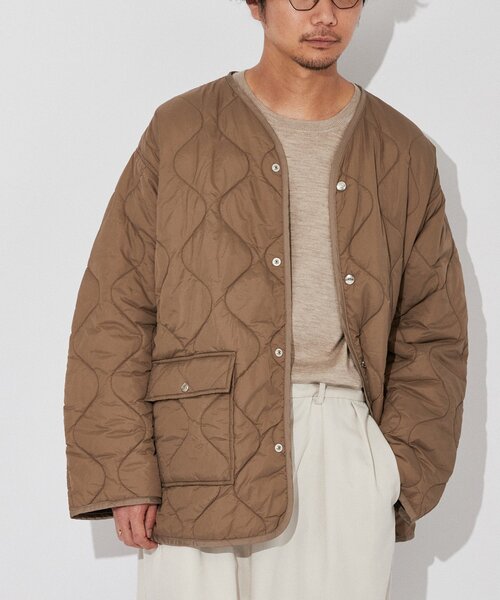 EDIFICE（エディフィス）の「キルティング  ライナー オーバーサイズ ブルゾン（ブルゾン・メンズ・ブラック/カーキ/ネイビー/レッド・SMALL/MEDIUM/LARGE）」の13枚目の写真