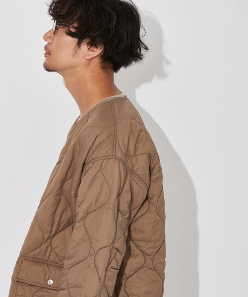 EDIFICE（エディフィス）の「キルティング  ライナー オーバーサイズ ブルゾン（ブルゾン・メンズ・ブラック/カーキ/ネイビー/レッド・SMALL/MEDIUM/LARGE）」の14枚目の写真