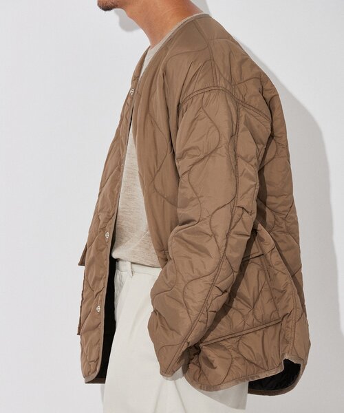 EDIFICE（エディフィス）の「キルティング  ライナー オーバーサイズ ブルゾン（ブルゾン・メンズ・ブラック/カーキ/ネイビー/レッド・SMALL/MEDIUM/LARGE）」の15枚目の写真
