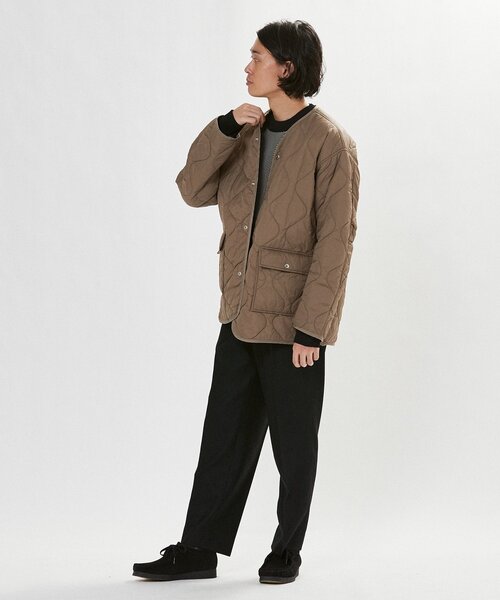 EDIFICE（エディフィス）の「キルティング  ライナー オーバーサイズ ブルゾン（ブルゾン・メンズ・ブラック/カーキ/ネイビー/レッド・SMALL/MEDIUM/LARGE）」の16枚目の写真