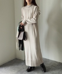 Riberry | 編地切替リブニットワンピース(ワンピース)