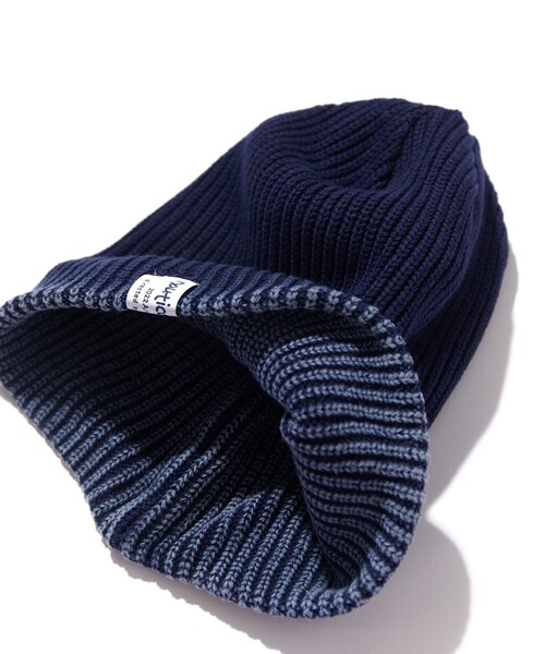 NAUTICA（ノーティカ）の「NAUTICA/ノーティカ Rib Stitch Beanie（ニットキャップ/ビーニー・メンズ・チャコールグレー/ベージュ/ネイビー・ﾌﾘ-）」の8枚目の写真