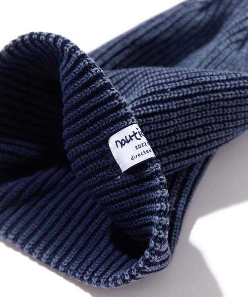 NAUTICA（ノーティカ）の「NAUTICA/ノーティカ Rib Stitch Beanie（ニットキャップ/ビーニー・メンズ・チャコールグレー/ベージュ/ネイビー・ﾌﾘ-）」の6枚目の写真