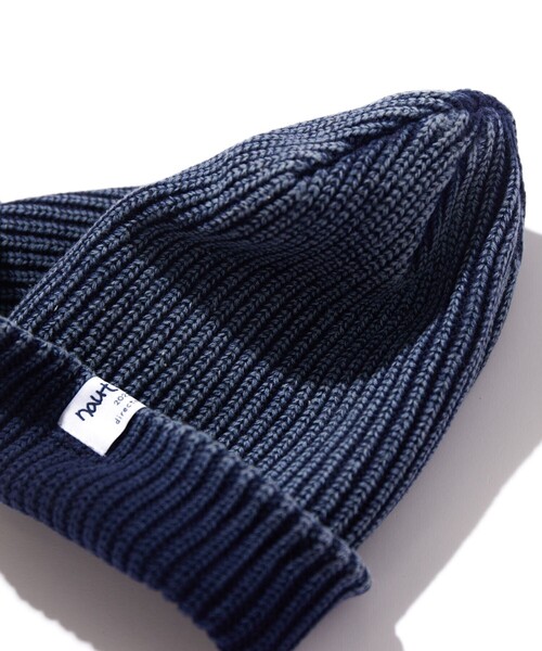 NAUTICA（ノーティカ）の「NAUTICA/ノーティカ Rib Stitch Beanie（ニットキャップ/ビーニー・メンズ・チャコールグレー/ベージュ/ネイビー・ﾌﾘ-）」の7枚目の写真