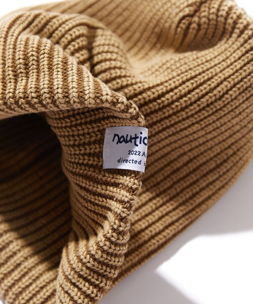 NAUTICA（ノーティカ）の「NAUTICA/ノーティカ Rib Stitch Beanie（ニットキャップ/ビーニー・メンズ・チャコールグレー/ベージュ/ネイビー・ﾌﾘ-）」の4枚目の写真