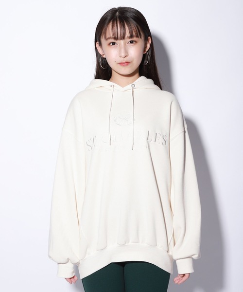 repipi armario(レピピ アルマリオ)の「【裏起毛】シシュウBIGパーカー(パーカー・キッズ・スミクロ/パープル/グリーン/アイボリー・SMALL/MEDIUM/LARGE)」の11枚目の写真