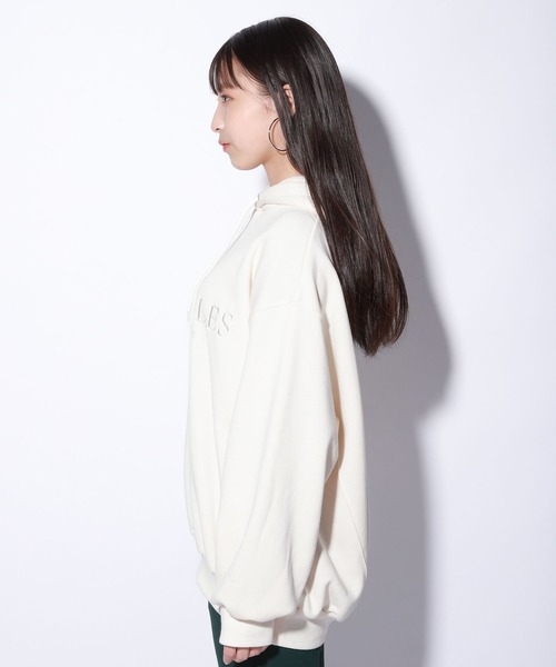 repipi armario(レピピ アルマリオ)の「【裏起毛】シシュウBIGパーカー(パーカー・キッズ・スミクロ/パープル/グリーン/アイボリー・SMALL/MEDIUM/LARGE)」の12枚目の写真