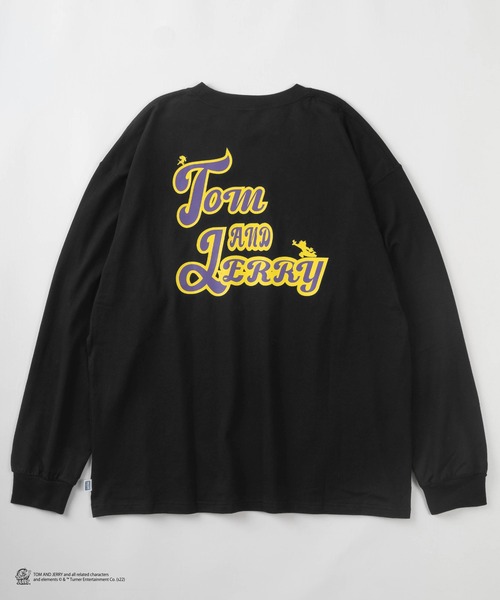 Tom&Jerry(トムアンドジェリー)の「【TOM&JERRY/トムとジェリー】DISCUSコラボ タギング イラストロンT/ ロングスリーブ/ バックプリントロンT(Tシャツ/カットソー・レディース・アッシュグレー/スミクロ/グリーン/ホワイト/ブラック/ワイン・M/L)」の8枚目の写真