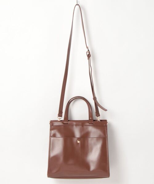 N.(N. Natural Beauty Basic)(エヌエヌナチュラルビューティーベーシック)の「クラシカルコンビショルダーバッグ(トートバッグ・レディース・ブラック系その他/ブラウン系その他・フリ-)」の6枚目の写真