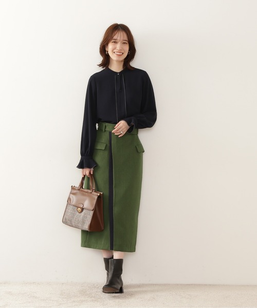 N.(N. Natural Beauty Basic)(エヌエヌナチュラルビューティーベーシック)の「クラシカルコンビショルダーバッグ(トートバッグ・レディース・ブラック系その他/ブラウン系その他・フリ-)」の5枚目の写真