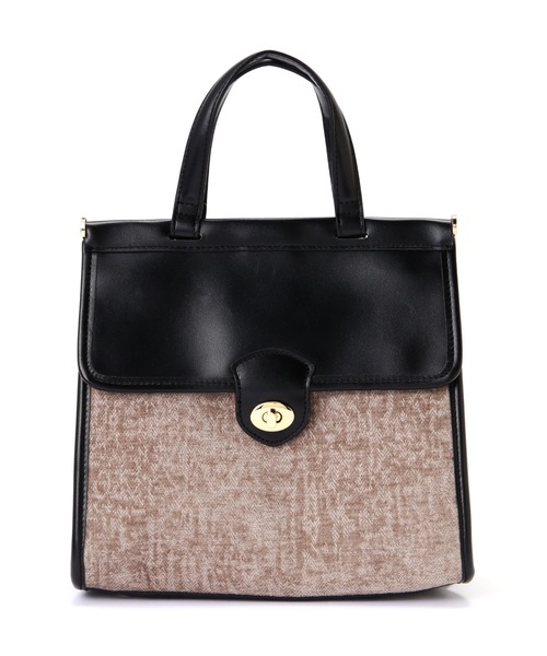 N.(N. Natural Beauty Basic)(エヌエヌナチュラルビューティーベーシック)の「クラシカルコンビショルダーバッグ(トートバッグ・レディース・ブラック系その他/ブラウン系その他・フリ-)」の10枚目の写真