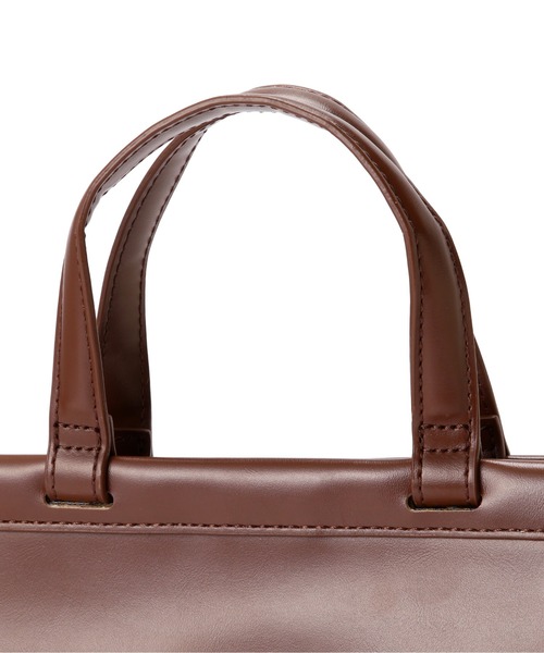 N.(N. Natural Beauty Basic)(エヌエヌナチュラルビューティーベーシック)の「クラシカルコンビショルダーバッグ(トートバッグ・レディース・ブラック系その他/ブラウン系その他・フリ-)」の17枚目の写真