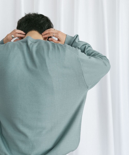 Couleur Meler(クルールメリー)の「Couleur Meler なかじ ソフトタッチニット(ニット/セーター・メンズ・アイボリー/グレー系その他/グリーン・FREE)」の20枚目の写真