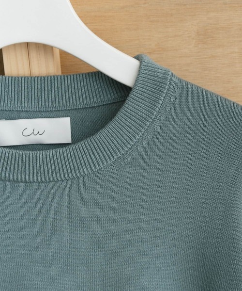 Couleur Meler(クルールメリー)の「Couleur Meler なかじ ソフトタッチニット(ニット/セーター・メンズ・アイボリー/グレー系その他/グリーン・FREE)」の11枚目の写真