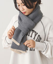BEAMS HEART / ライン 細リブ ロングストール