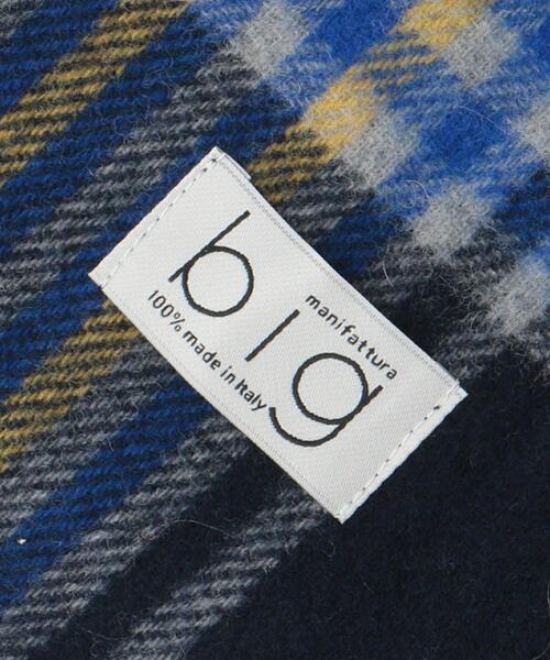 green label relaxing（グリーンレーベルリラクシング）の「【別注】＜b.i.g×green label relaxing＞マフラー（マフラー・メンズ・ベージュ/その他1/ロイヤルブルー・FREE）」の5枚目の写真