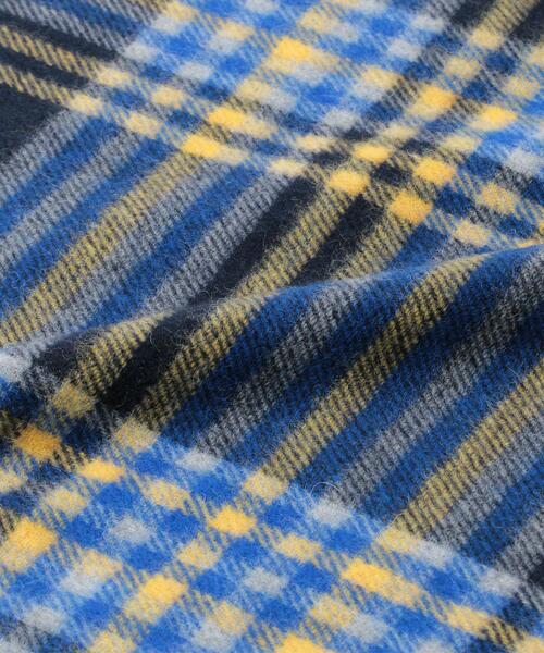 green label relaxing（グリーンレーベルリラクシング）の「【別注】＜b.i.g×green label relaxing＞マフラー（マフラー・メンズ・ベージュ/その他1/ロイヤルブルー・FREE）」の6枚目の写真