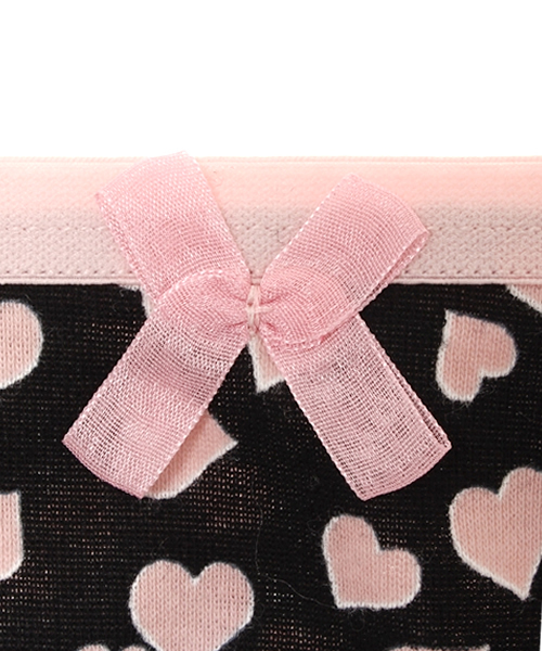 COOKIE fortune LOVE(クッキーフォーチュンラブ)の「ハート柄 スタンダードショーツ(ショーツ・レディース・クリーム/ホワイト/ブラック・MEDIUM/LARGE)」の5枚目の写真