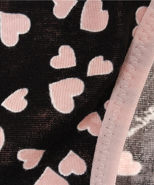 COOKIE fortune LOVE(クッキーフォーチュンラブ)の「ハート柄 スタンダードショーツ(ショーツ・レディース・クリーム/ホワイト/ブラック・MEDIUM/LARGE)」の7枚目の写真