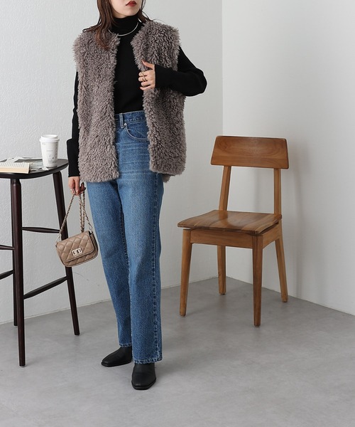 COLONY 2139（コロニートゥーワンスリーナイン）の「フレアデニムパンツ（デニムパンツ・レディース・ブラック/ブルー/ネイビー/サックスブルー/ダークブルー・SMALL/MEDIUM/LARGE）」の21枚目の写真