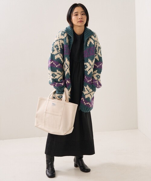 FREAK'S STORE（フリークスストア）の「カウチンニットジップカーデ（カーディガン/ボレロ・レディース・ピンク/ブルー・ﾌﾘ-）」の15枚目の写真