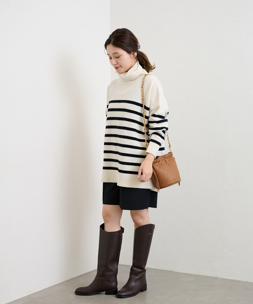 JOURNAL STANDARD(ジャーナルスタンダード)の「スラックスハーフパンツ(その他パンツ・レディース・ブラック/ダークブルー・36/38)」の4枚目の写真