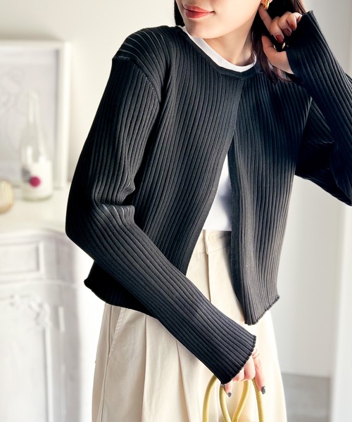 classicalelf（クラシカルエルフ）の「上級見えバックスリットニット（ニット/セーター・レディース・ブルー/ブラック/グレイッシュベージュ/アイボリー/グリーン・X-LARGE/LARGE/MEDIUM/SMALL）」の18枚目の写真