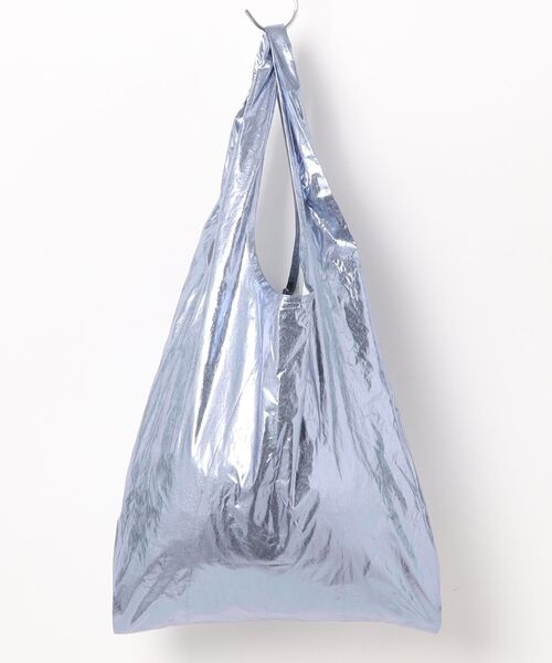 BIRTHDAY BAR（バースデイバー）の「メタリックトート Mサイズ（エコバッグ/サブバッグ・レディース・シルバー/ゴールド/ブルー/ブロンズ/ネイビー/グリーン/マルチ/ガンメタ/ホワイト/ダークブルー・フリー/0）」の6枚目の写真