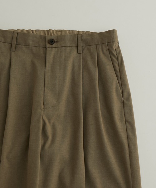 ADAM ET ROPE'（アダムエロペ）の「《FINAL PRICE》【Chambrer】ワイドテーパード イージー ツータック スラックス/セットアップ対応（スラックス・メンズ・ブラック/ブルー系その他4/ブラウン系その他2・S/M/L）」の17枚目の写真