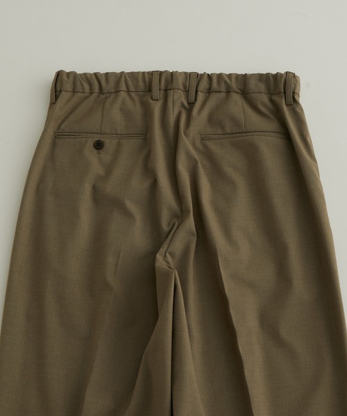 ADAM ET ROPE'（アダムエロペ）の「《FINAL PRICE》【Chambrer】ワイドテーパード イージー ツータック スラックス/セットアップ対応（スラックス・メンズ・ブラック/ブルー系その他4/ブラウン系その他2・S/M/L）」の20枚目の写真