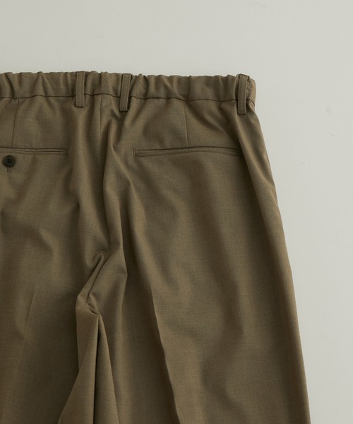 ADAM ET ROPE'（アダムエロペ）の「《FINAL PRICE》【Chambrer】ワイドテーパード イージー ツータック スラックス/セットアップ対応（スラックス・メンズ・ブラック/ブルー系その他4/ブラウン系その他2・S/M/L）」の22枚目の写真