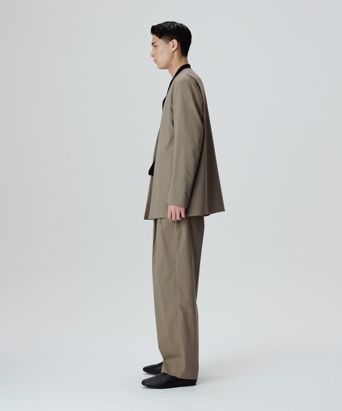 ADAM ET ROPE'（アダムエロペ）の「《FINAL PRICE》【Chambrer】ワイドテーパード イージー ツータック スラックス/セットアップ対応（スラックス・メンズ・ブラック/ブルー系その他4/ブラウン系その他2・S/M/L）」の12枚目の写真