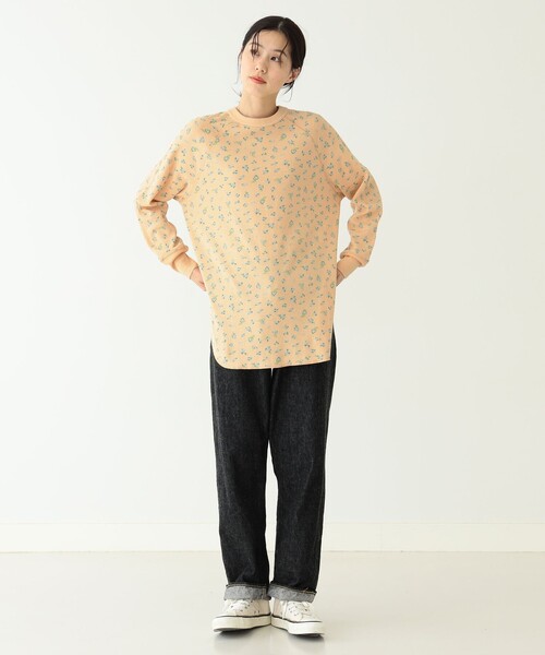 さっちゃん BEAMS BOY フラワーワッフル花柄 サーマル 長袖 BEAMS BOY（ビームスボーイ）の「BEAMS BOY / フラワー ワッフル