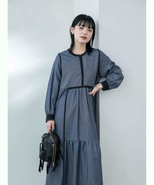Eimee Law（エイミーロウ）の「テンセルデニムティアードワンピース